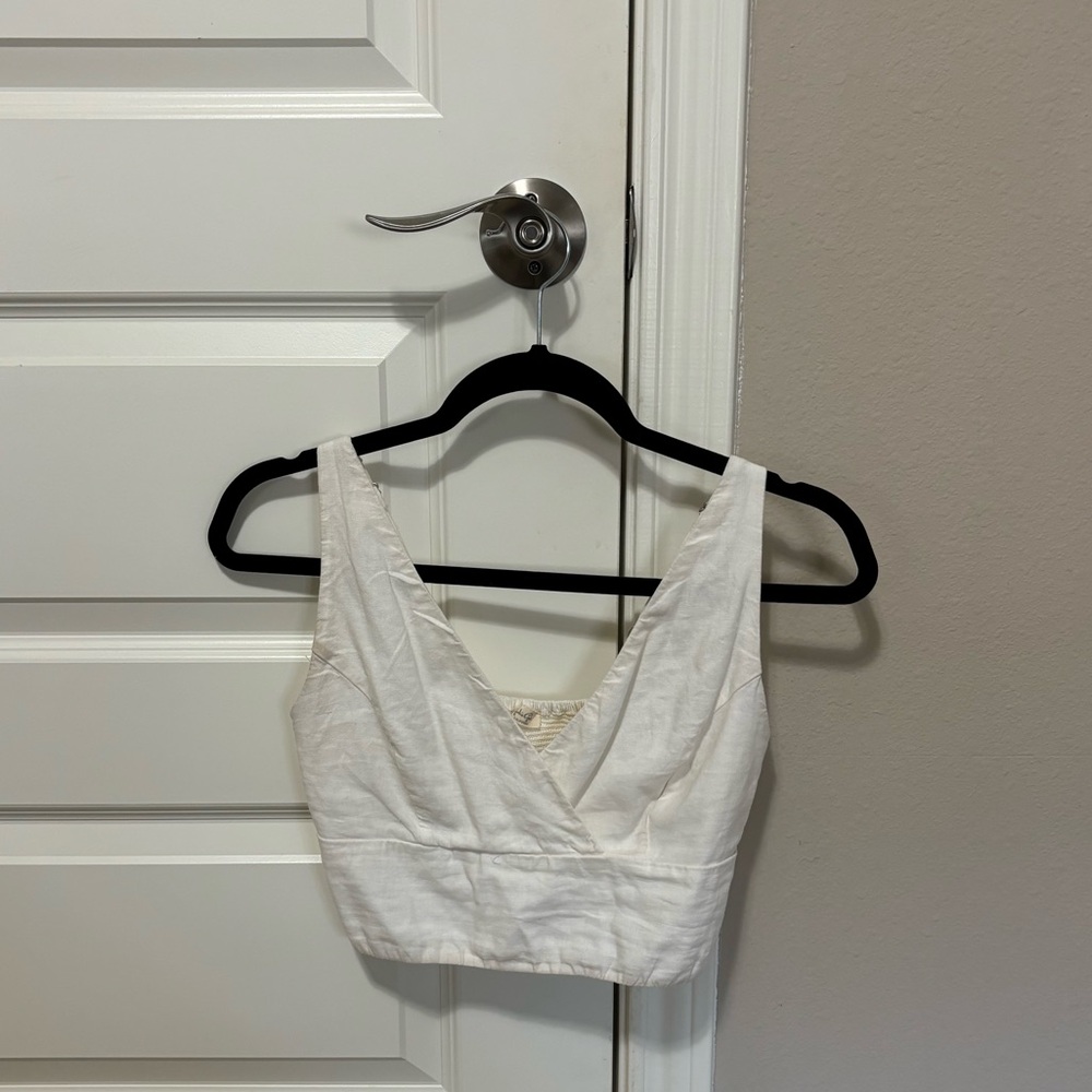 PacSun Linen Blend Crop Top
